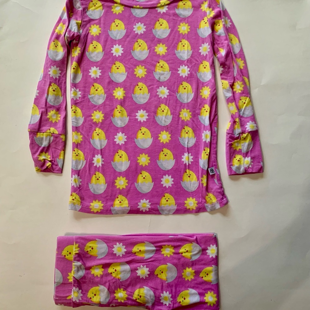 Little Bum Buns, Pink Chick and Flower 3T Pajamas